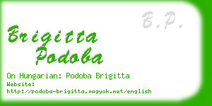 brigitta podoba business card